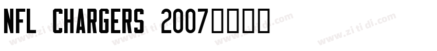 NFL Chargers 2007字体转换